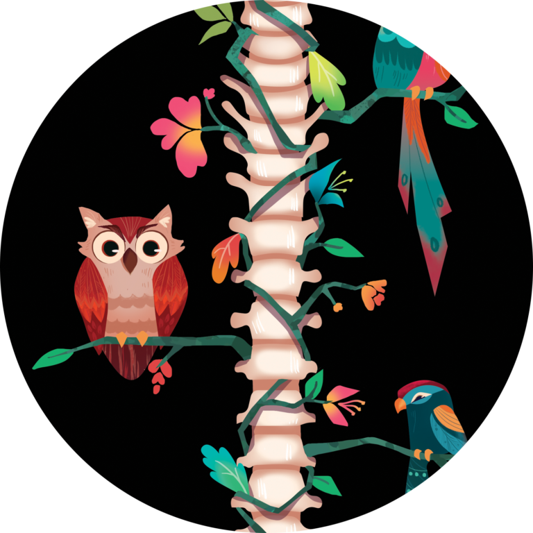 Spine On The Vine - Illustration Clipart (768x768), Png Download