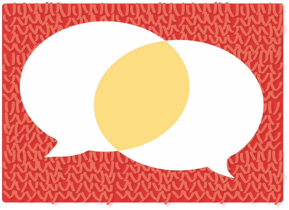 Conversation Knits Us Together - Circle Clipart (1024x768), Png Download