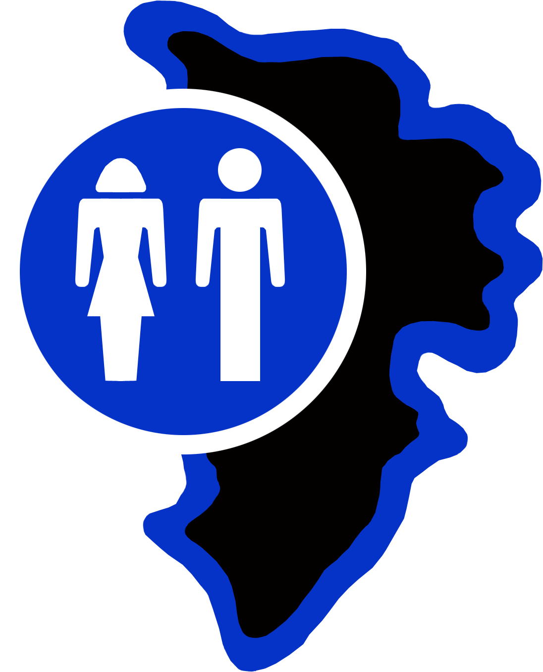Jurassic Park Restroom Sign - Jurassic World Cutouts Clipart (1096x1356), Png Download