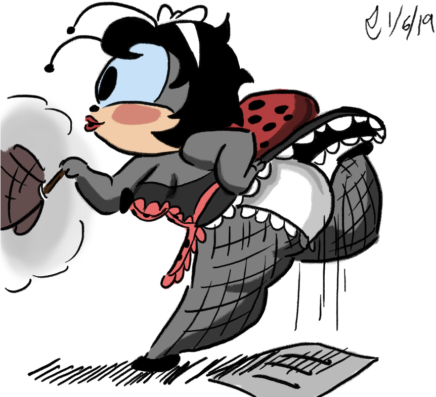 Lady Bug's Abode And Q And A's Is It Me, Or Does It - Cartoon Clipart (915x787), Png Download