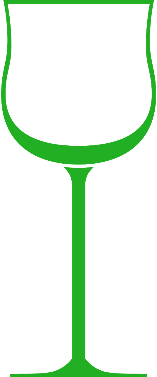 Glass Wine Green Clipart (640x1280), Png Download