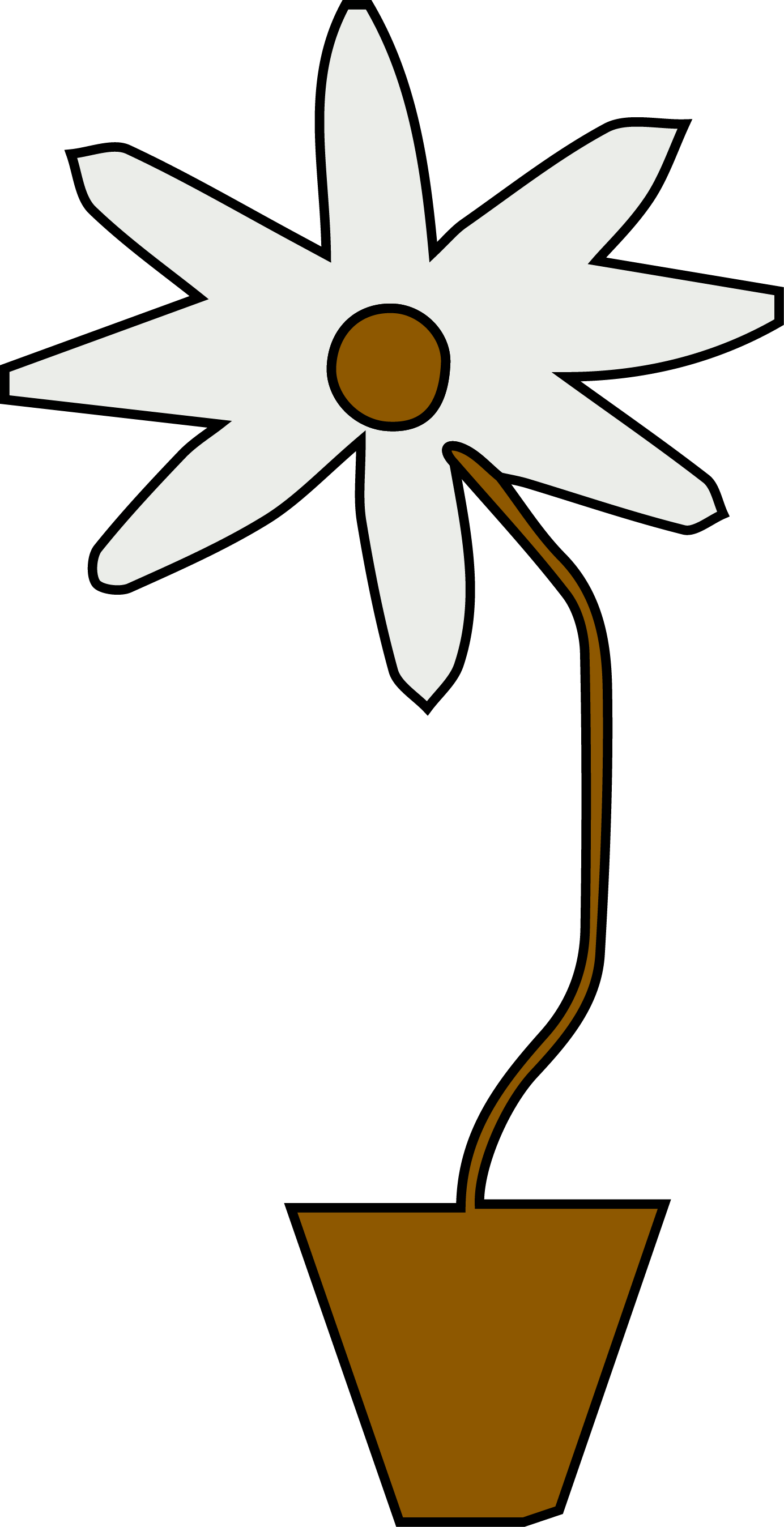 Daisy Clip Art Png Flower Transparent Png (1384x2696), Png Download