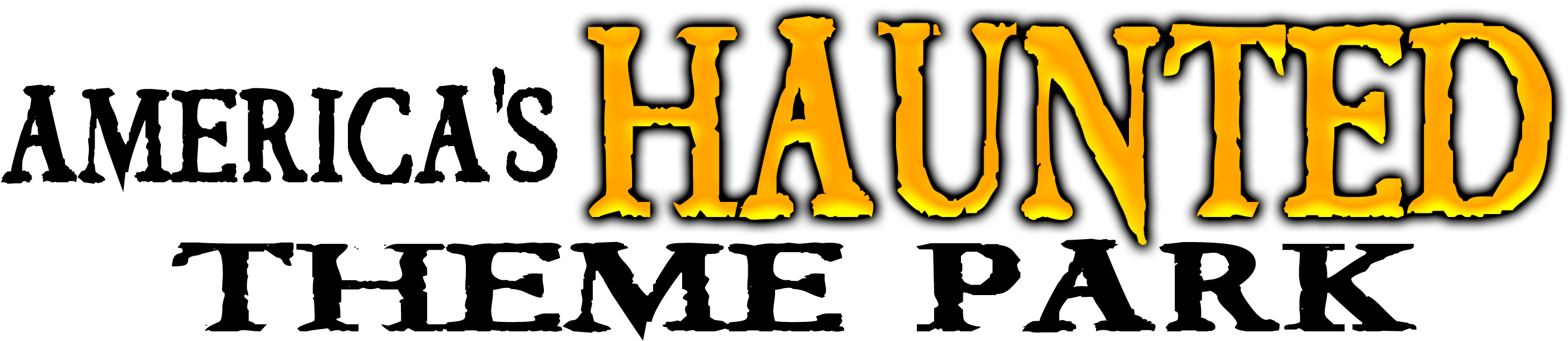 Haunted Theme Park Logo Clipart (2637x579), Png Download