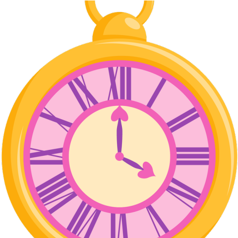 Alice In Wonderland Clipart Pocket Watch - Alice In Wonderland Clock Png Transparent Png (640x480), Png Download
