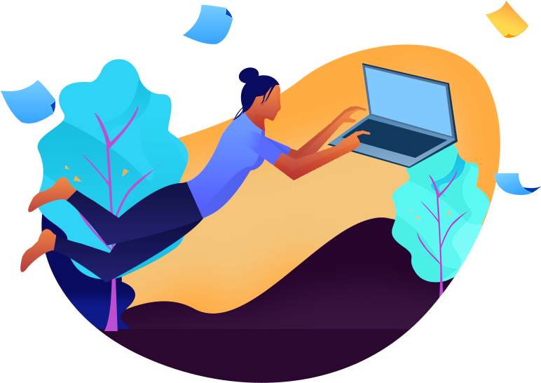 Illustration - Flying Girl - Illustration Clipart (800x600), Png Download