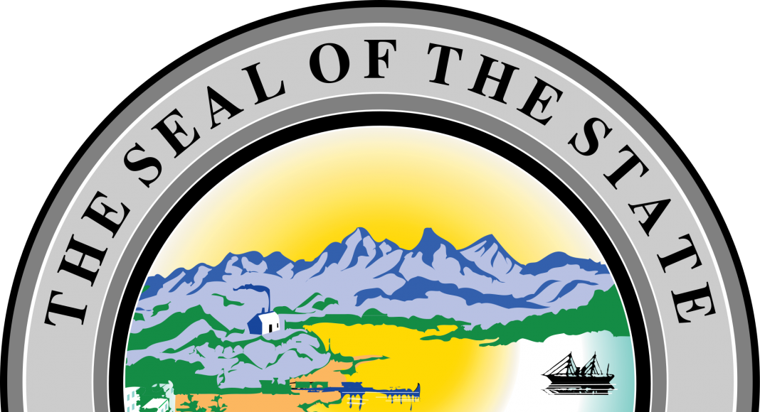 2000px Alaska Stateseal - State Seal Of Alaska Clipart (1068x580), Png Download