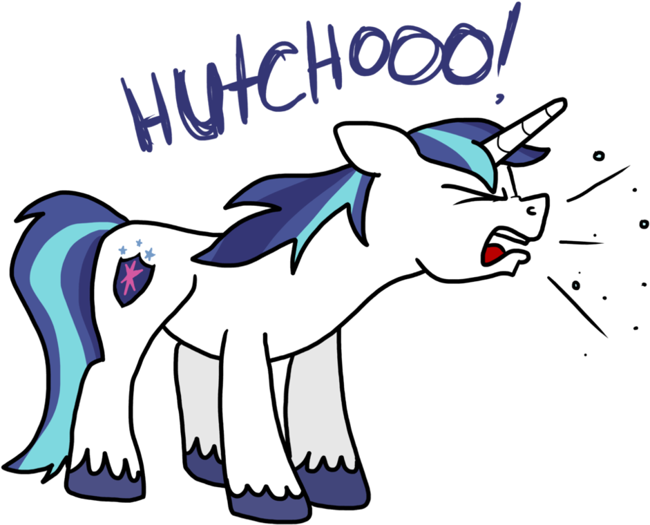 Shining Armor Sneeze By Psfforum - Sneeze Clipart Transparent Background - Png Download (941x760), Png Download