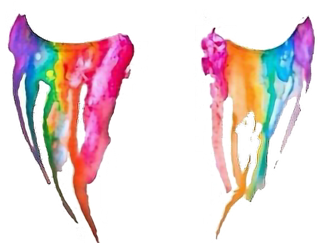 Tear Clipart Tumblr Transparent - Rainbow Tears Png (640x480), Png Download