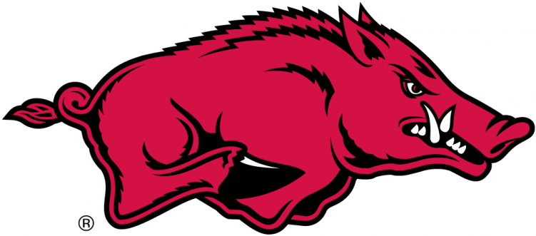 Arkansas Razorbacks Iron On Stickers And Peel-off Decals - Arkansas Razorbacks Football Clipart (750x930), Png Download
