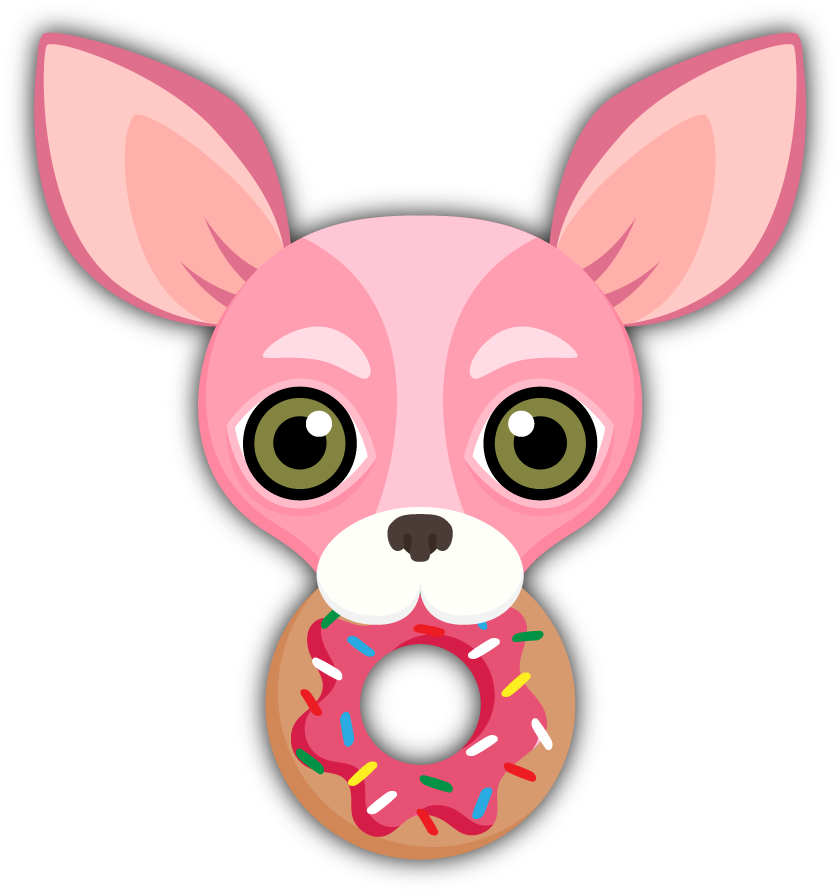 Pink Valentine's Chihuahua Emoji Stickers - Chihuahua Princess Clipart - Png Download (846x901), Png Download