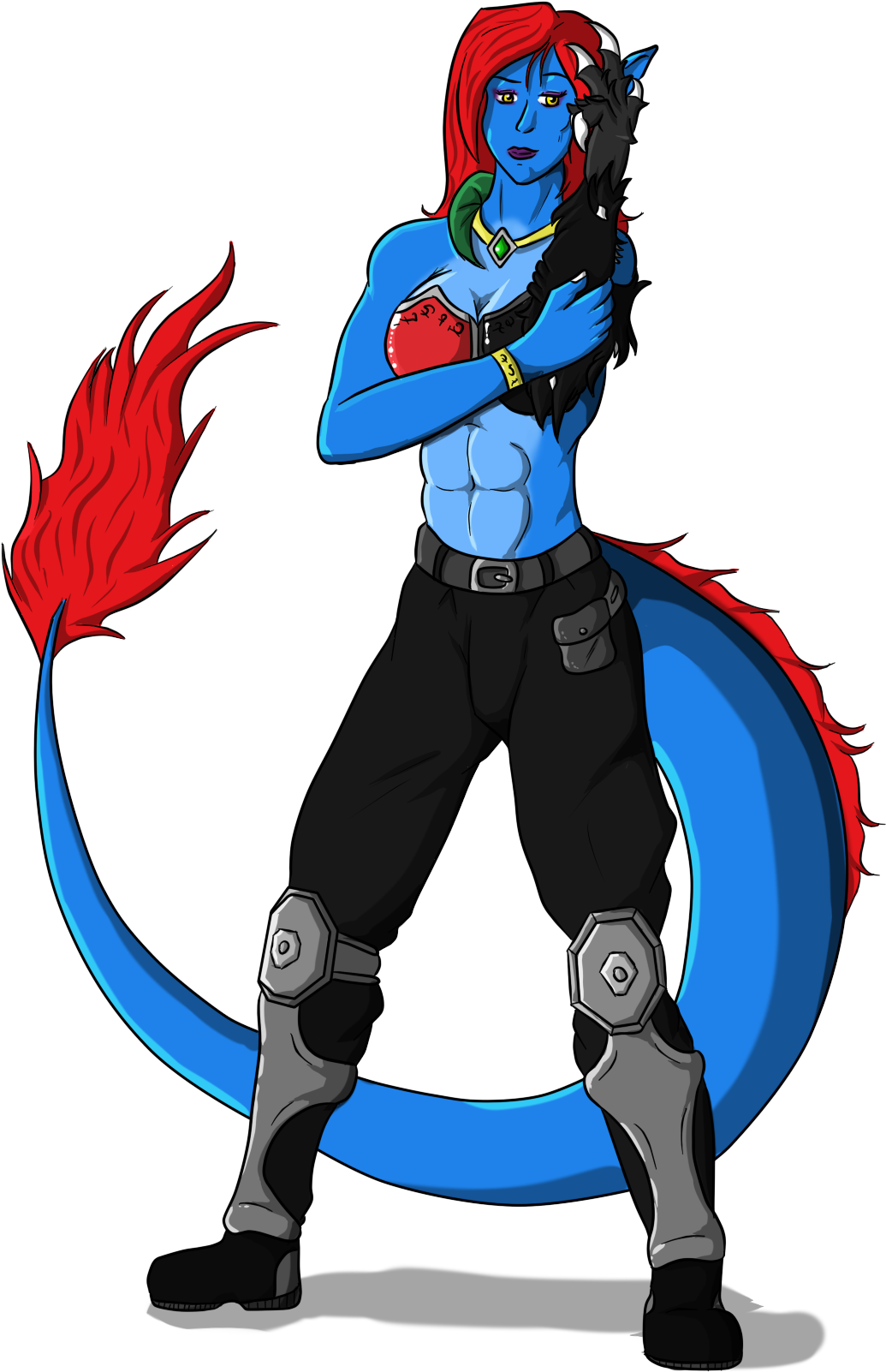 Kalinda In Wrestling Attire, By Foulfrost - Cartoon Clipart (1261x1828), Png Download