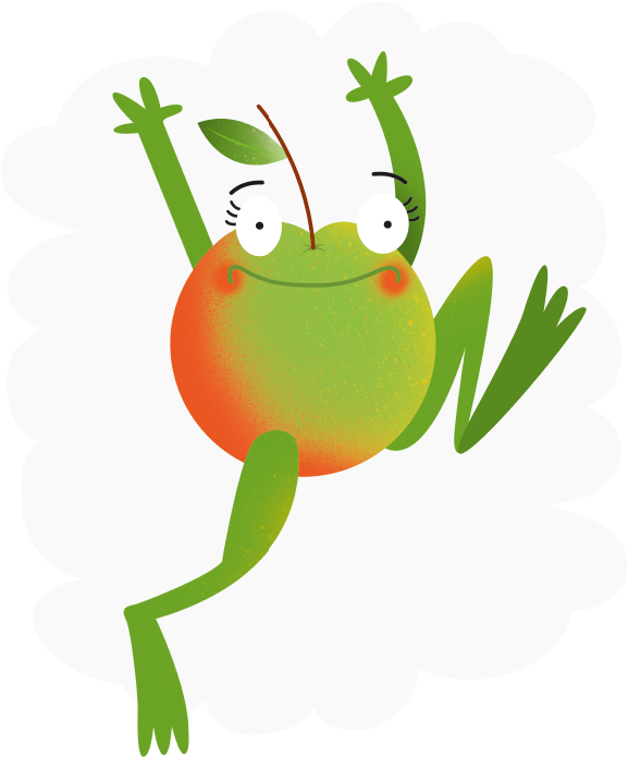 Meet Alice Applefrog - Cartoon Clipart (584x740), Png Download