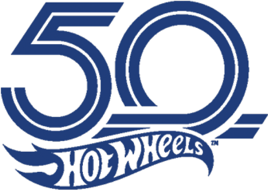 Hot Wheels Clipart Rocket - Hot Wheels 50th Anniversary Logo Png Transparent Png (640x480), Png Download