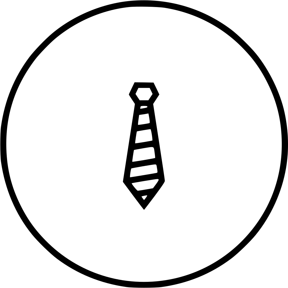 Tie Uniform Wear School Apparel Fashion Comments - Line Art Clipart (981x982), Png Download