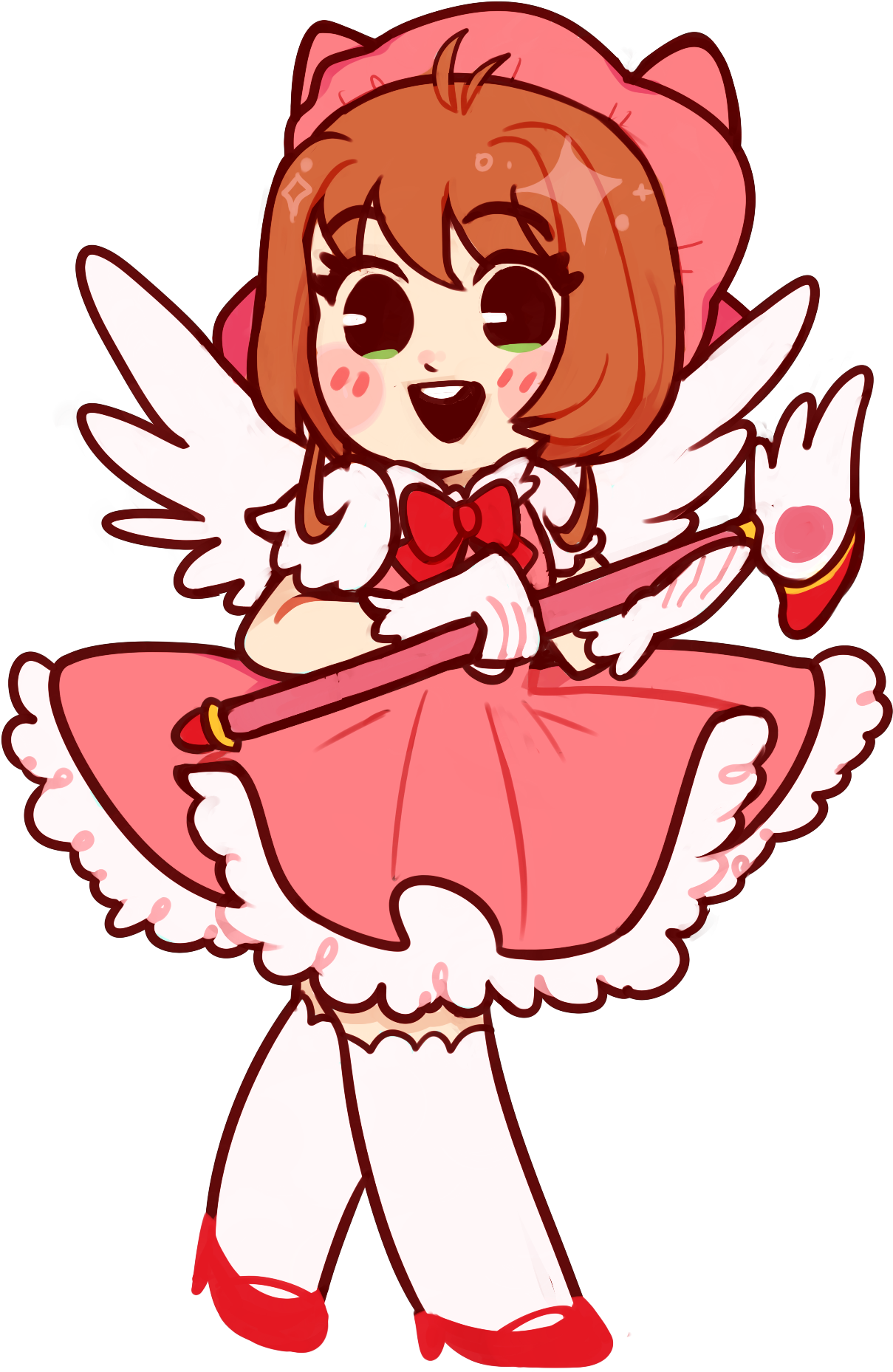Cardcaptor Sakura Charm - Cartoon Clipart (1315x2023), Png Download