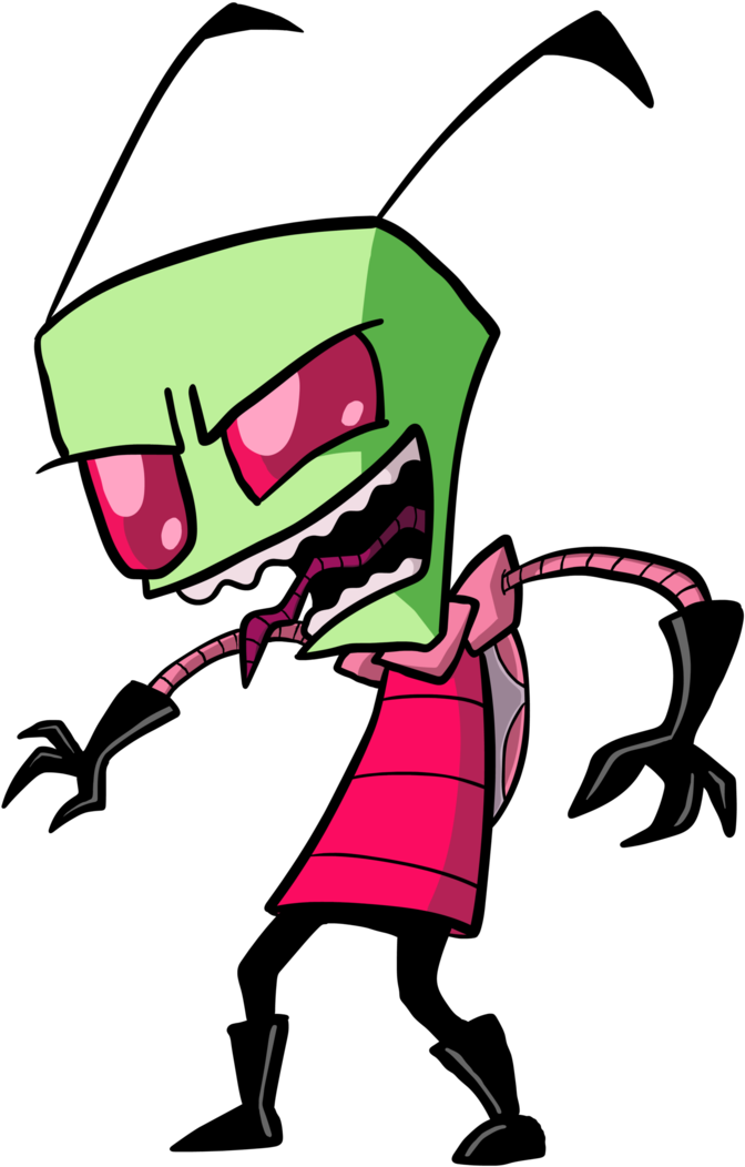 Clipart Puppy Golden Doodle - Invader Zim - Png Download (730x1095), Png Download