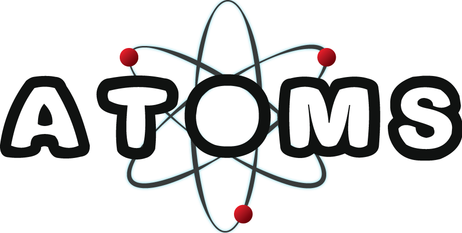 Atoms Logo Inverse - Atom Clipart (922x466), Png Download