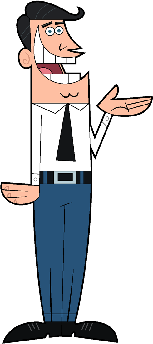 Image Dadturner Png Fairly Odd Parents Wiki Timmy - Papa De Timmy Turner Clipart (490x1099), Png Download