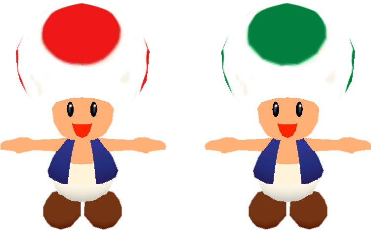 Download Zip Archive - Toad Luigi's Mansion Model Clipart (750x650), Png Download