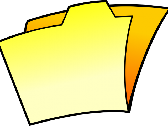Folder Clipart Yellow Journalism - Archivo Dibujos - Png Download (640x480), Png Download