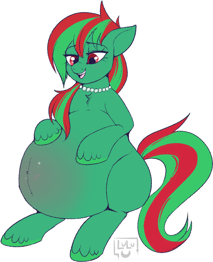 Lulubell, Belly, Big Belly, Jewelry, Necklace, Oc, - Cartoon Clipart (765x900), Png Download