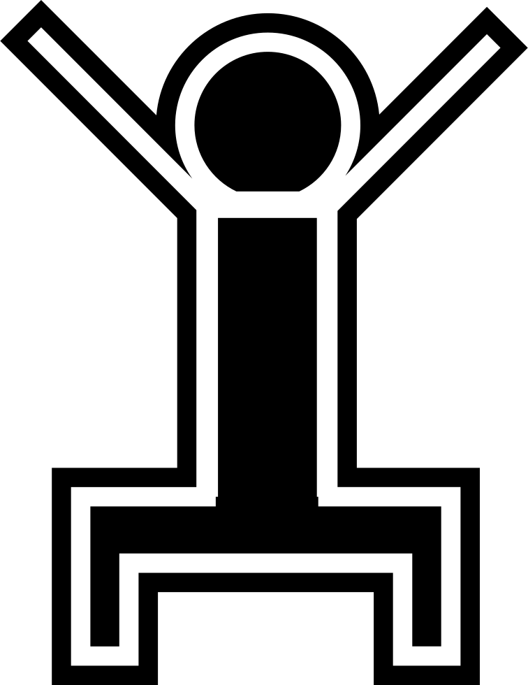 Png File Svg - Stick Man Squatting Clipart (756x980), Png Download