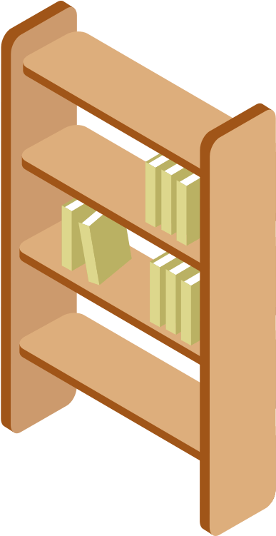 Bookshelf - Shelf Clipart (1200x800), Png Download