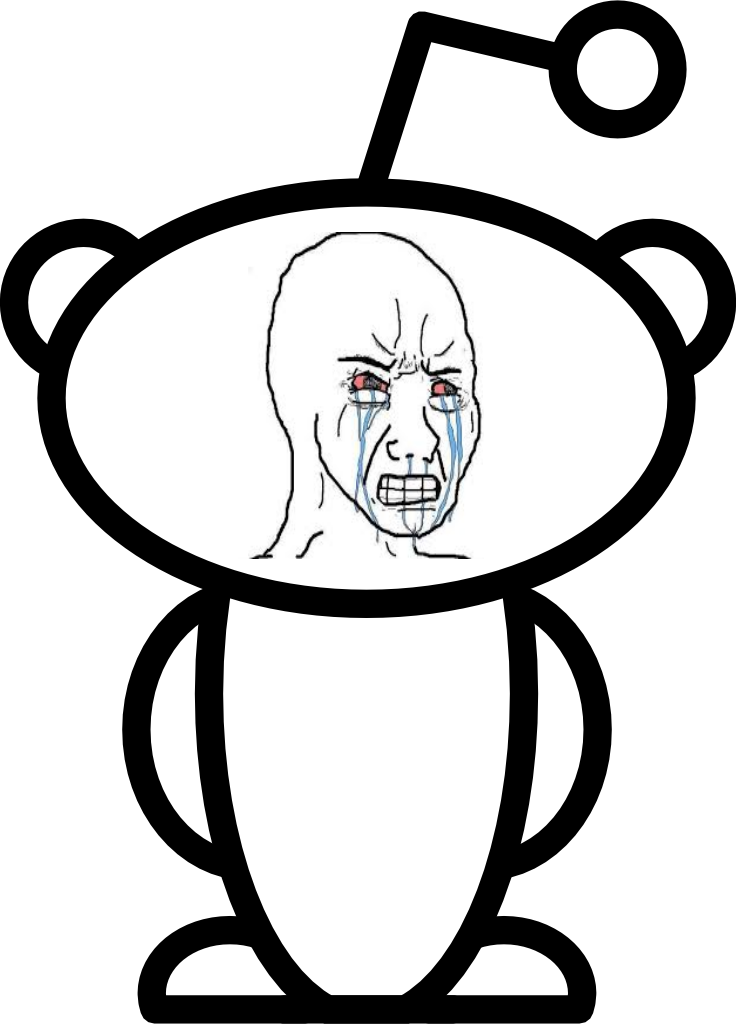 Reddit And Even Poor Snoo Have Hit A New Low - Reddit Alien Clipart (736x1024), Png Download