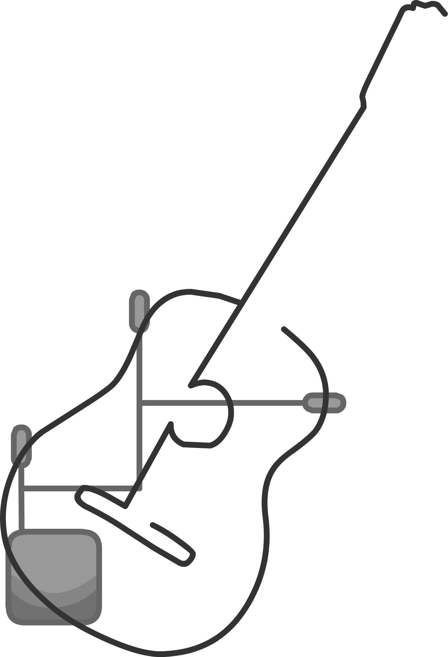 Radiant Rocker - Line Art Clipart (1437x2106), Png Download