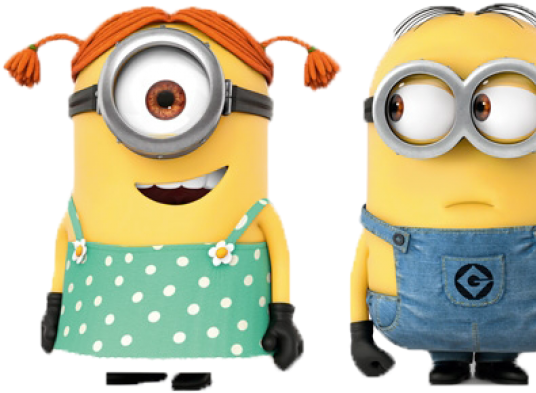 Despicable Me Clipart Yellow Minion - Male And Female Minion - Png Download (640x480), Png Download
