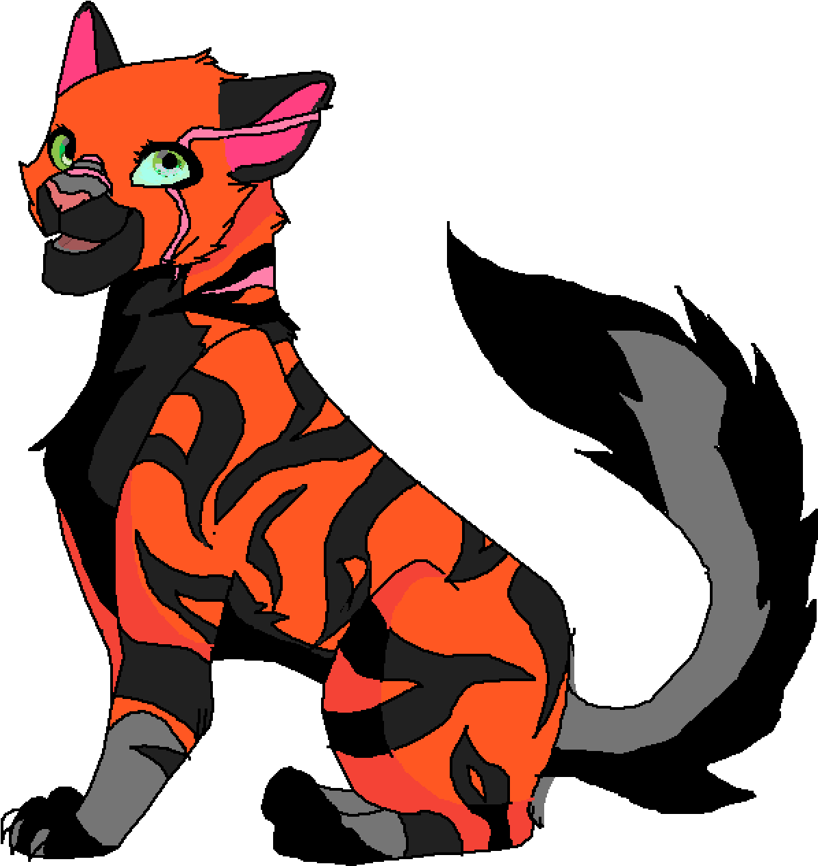 Tiger Stripe - Cartoon Clipart (1400x1400), Png Download