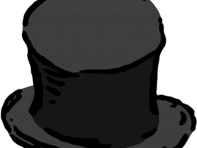 Top Hat Clipart Fedora Hat - Png Download (640x480), Png Download