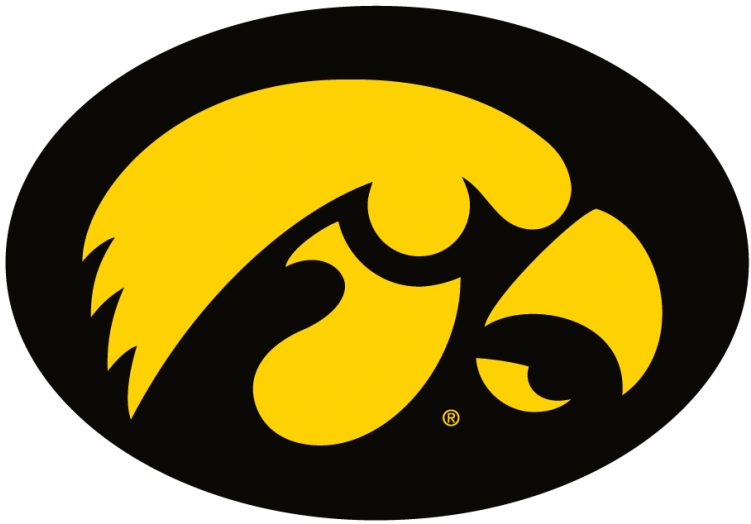 Iowa Hawkeyes Iron Ons - Iowa Hawkeye Football Clipart (750x930), Png Download
