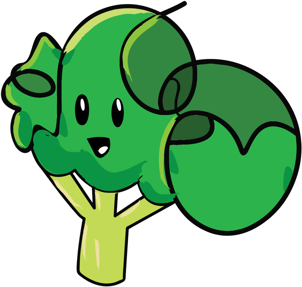 "scribble Broccoli" Here's To A Healthy New Year Pic Clipart (1200x1108), Png Download