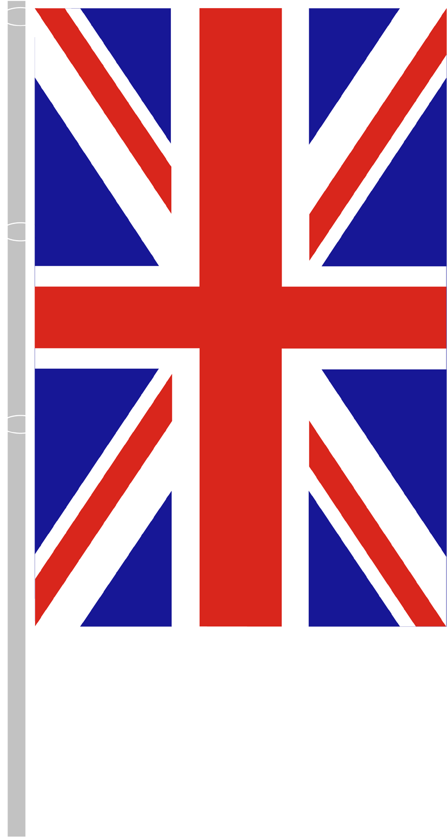 Vertical Flag With Carabiners Clipart (1181x1772), Png Download