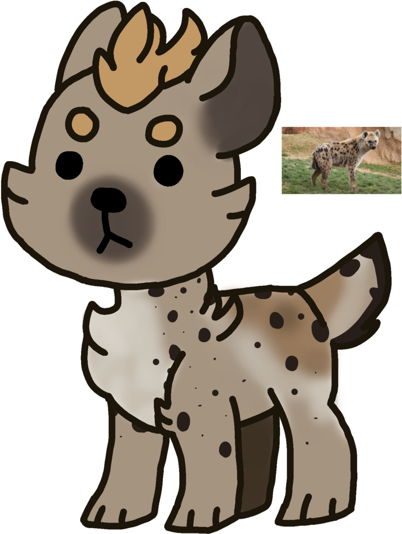 Hyena - Dalmatian Clipart (959x1119), Png Download