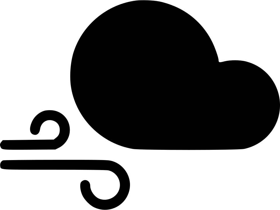 Wind Cloud Gust Comments - Heart Clipart (980x736), Png Download