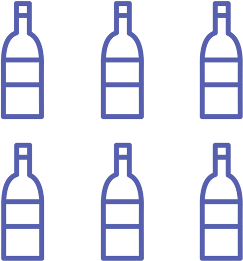 Through The Grapevine - Glass Bottle Clipart (600x600), Png Download