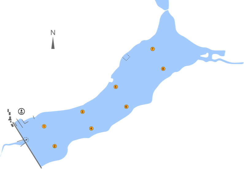 Buoy Map Welsh Harp - Map Clipart (795x552), Png Download