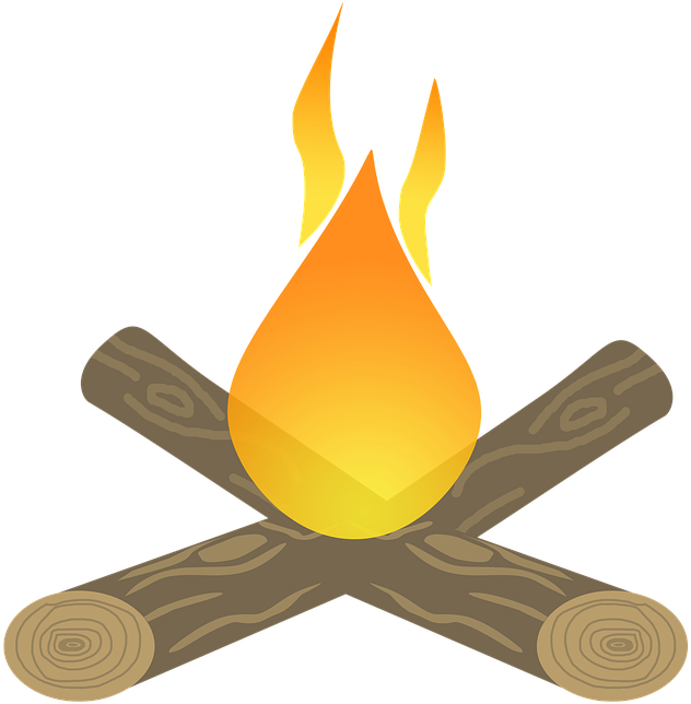 Bonfire Png - Dibujo Fogata Png Clipart (900x720), Png Download