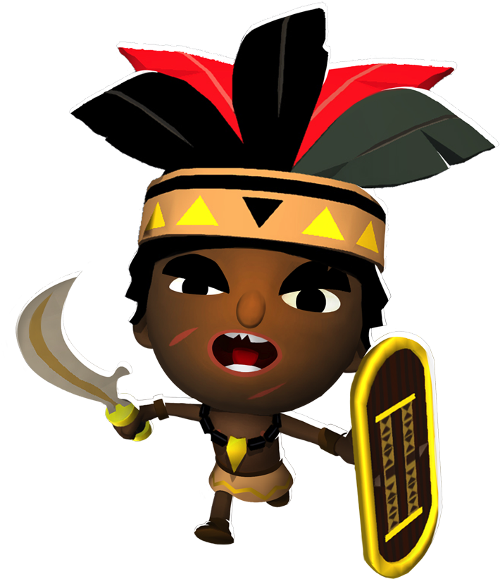 The Zande Warrior Clipart (864x993), Png Download