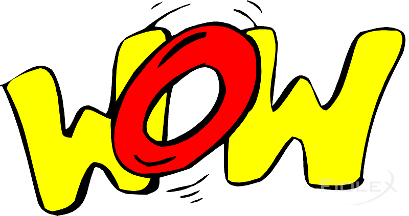 Wow Clipart (800x424), Png Download