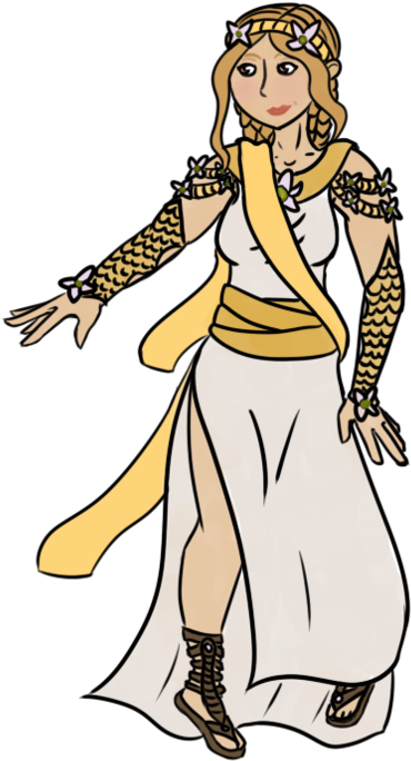 Flora [smite Goddess Concept] - Flora Goddess Clipart - Png Download (894x894), Png Download