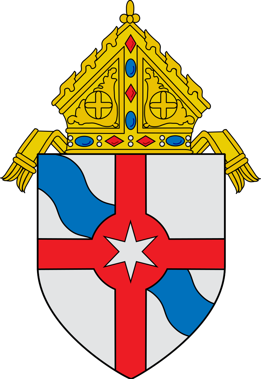 Fall River Priest - Coat Of Arms Of The Archdiocese Of Detroit Clipart (854x1243), Png Download