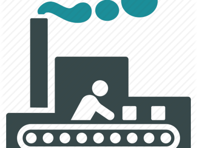 Factory Clipart Manufactured Goods - Vector Graphics - Png Download (640x480), Png Download