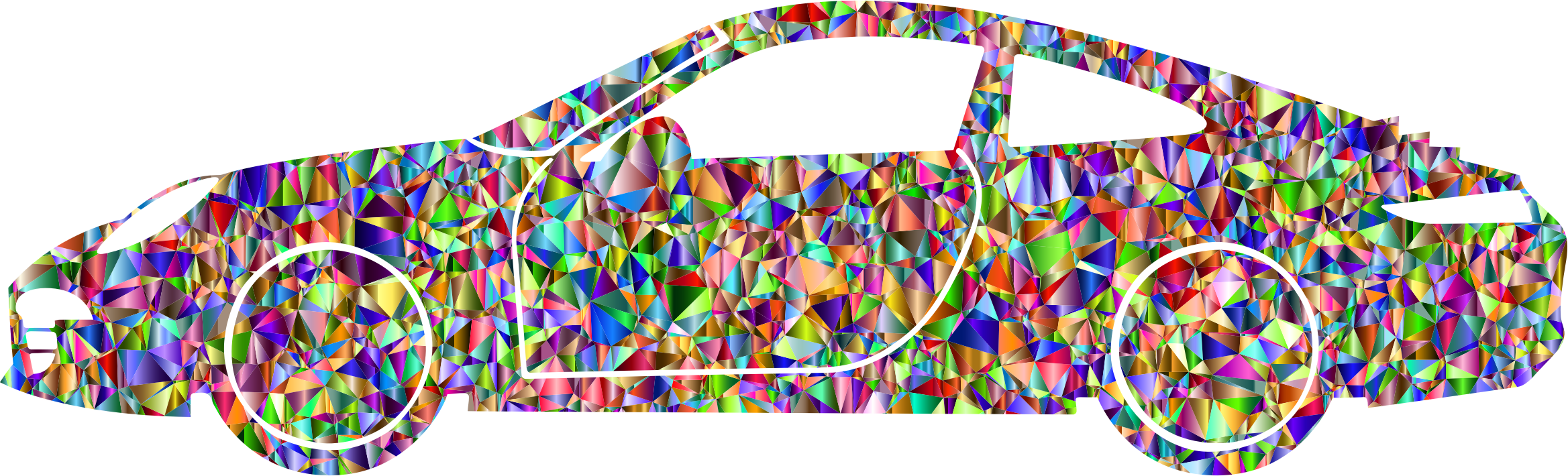 Big Image - Porsche Clip Art - Png Download (2337x710), Png Download