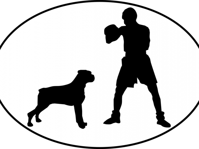 Boxer Clipart Silhouette - Silhouette - Png Download (640x480), Png Download