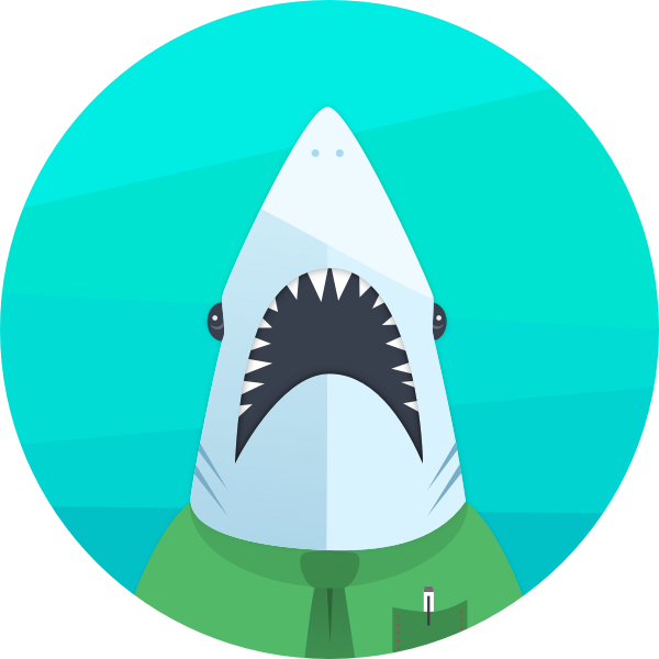Shark - Great White Shark Clipart (600x600), Png Download