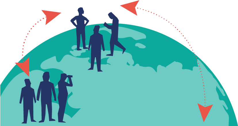 Global Colab - Illustration Clipart (1000x450), Png Download