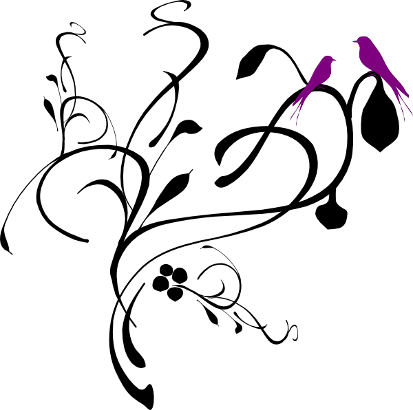 Wedding Borders Clipart Png Black And White Transparent Png (600x596), Png Download